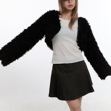 cozy-chic-polyester-bolero-cardigan-cn425 / Black