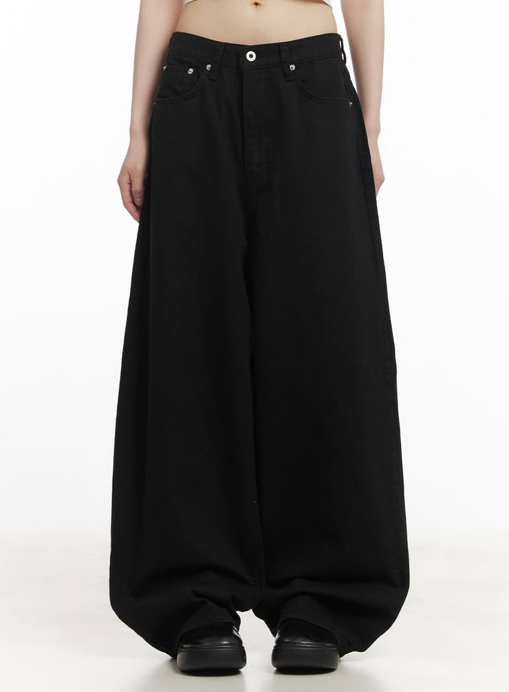 Cotton Oversized Wide-Fit Pants CF518