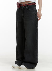 low-rise-baggy-jeans-cu410 / Black