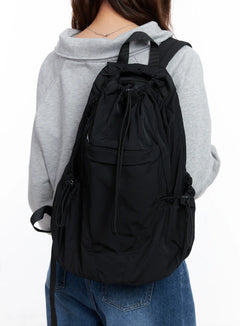nylon-string-everyday-backpack-cg520 / Black
