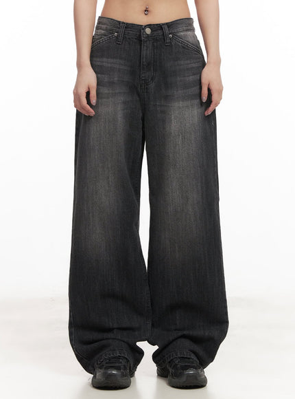 Debby Washed Wide-Leg Jeans CM505