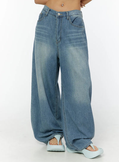 aela-summer-wide-leg-jeans-cy521 / Blue