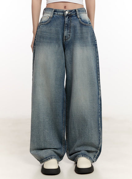 Natali Washed Wide-Leg Jeans CM507