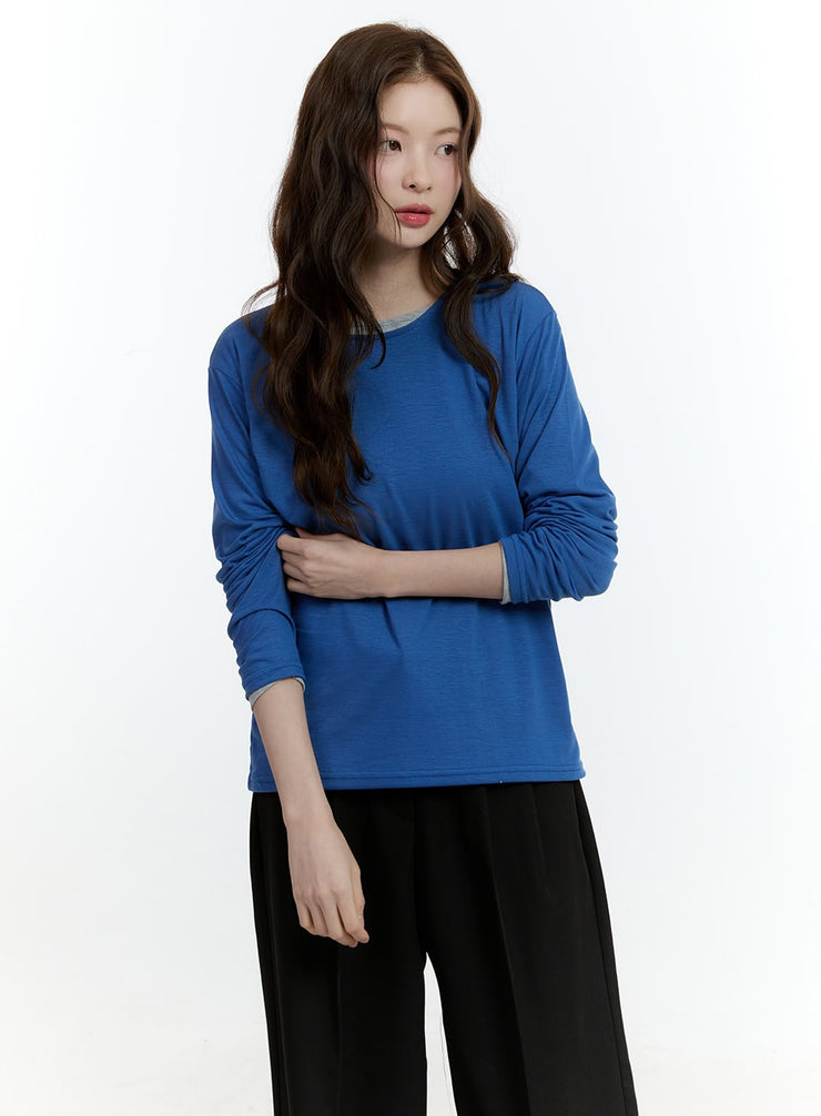 essential-comfort-long-sleeve-tee-cf504 / Blue