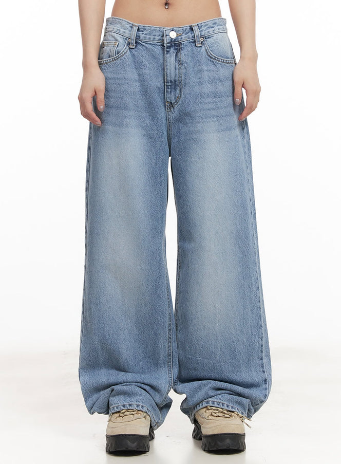 rihanna-wide-leg-jeans-cm506 / Blue