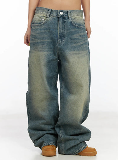 sol-vintage-washed-baggy-jeans-cf512 / Blue