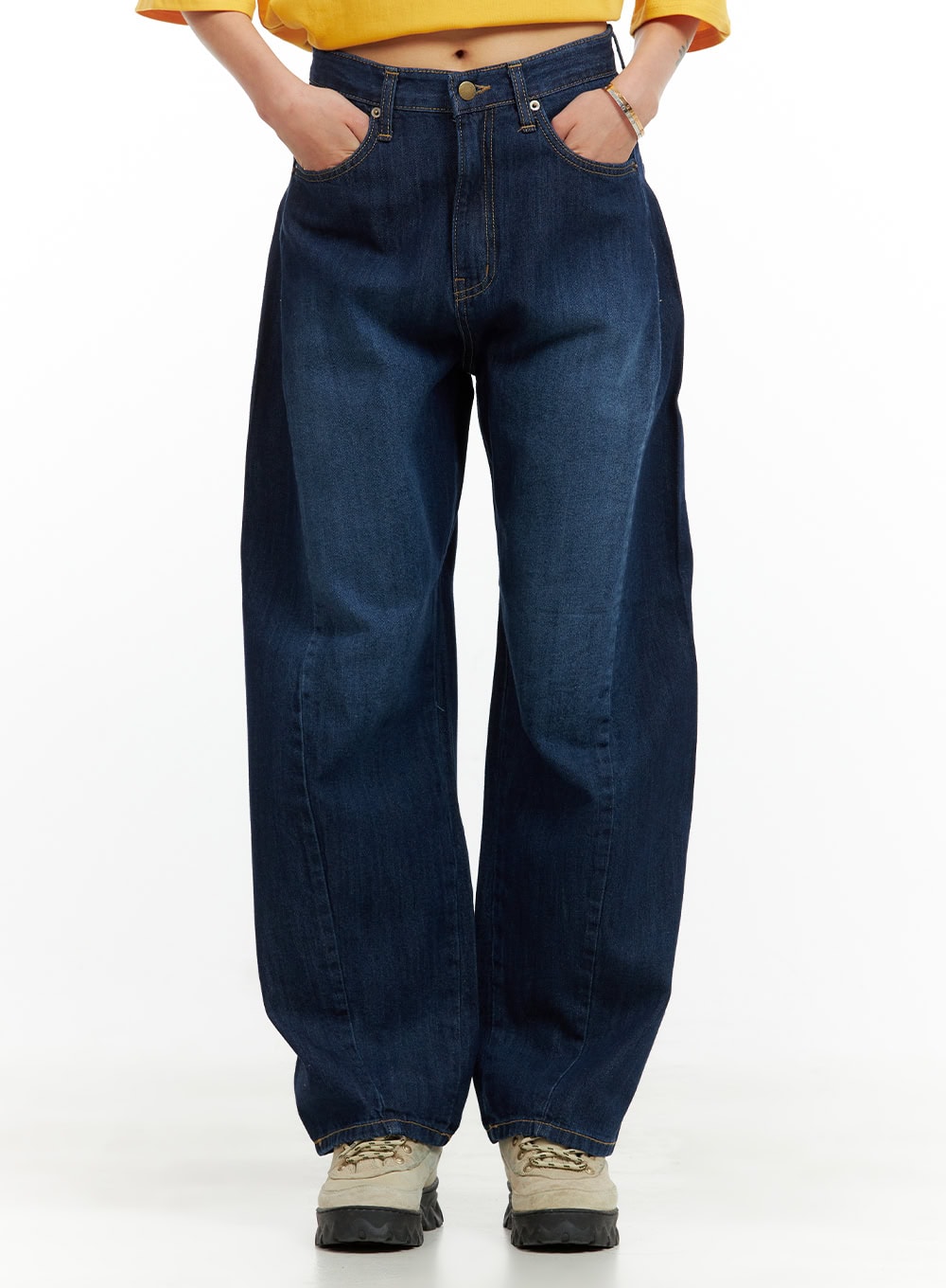 low-rise-loose-fit-baggy-jeans-cu417 / Blue