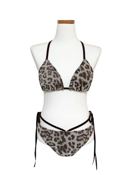chic-leopard-print-bikini-set-iy514 / Brown