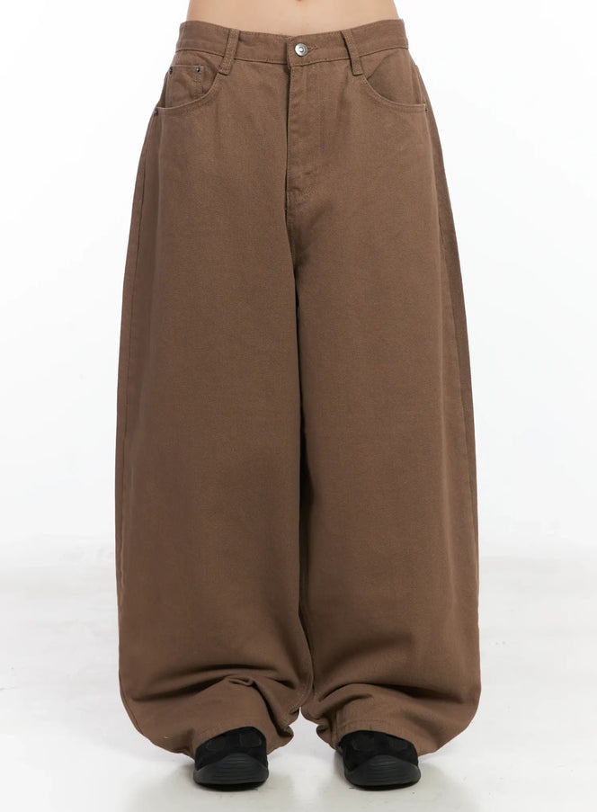 german-style-balloon-pants-cn528 / Brown