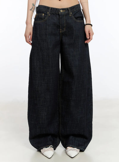 aleia-dark-washed-jeans-ca506 / Dark blue