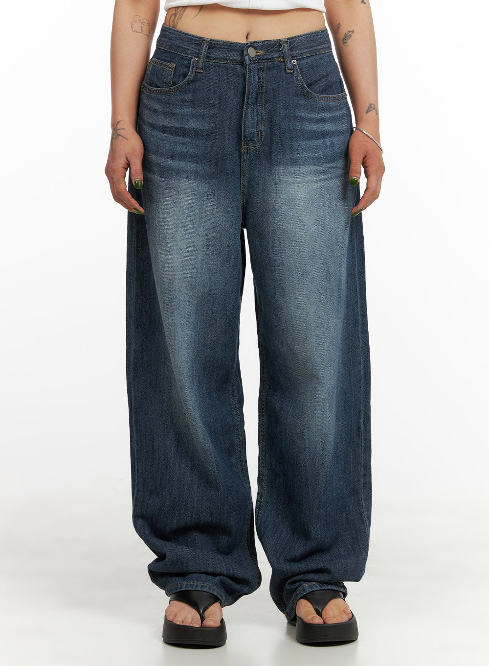 wide-fit-baggy-jeans-cy430 / Dark blue