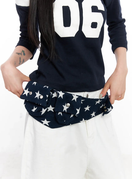 star-print-belt-bag-cl525 / Dark blue