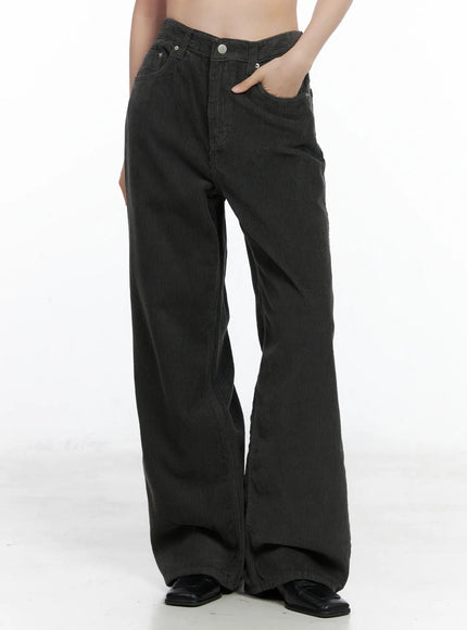 corduroy-wide-pants-cn518 / Dark gray