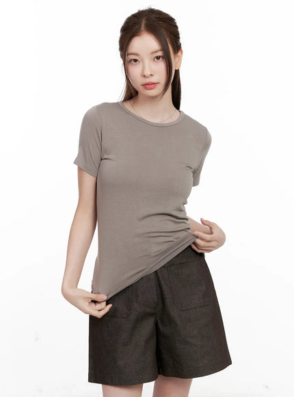 everyday-short-sleeve-tee-cl524 / Dark brown