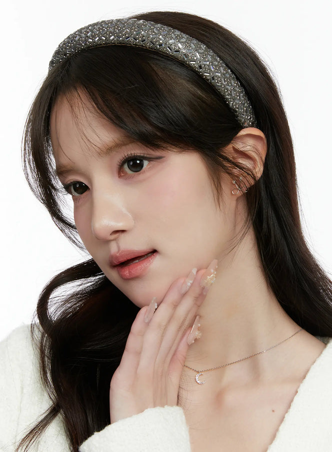 embellished-headband-cd514 / Dark gray
