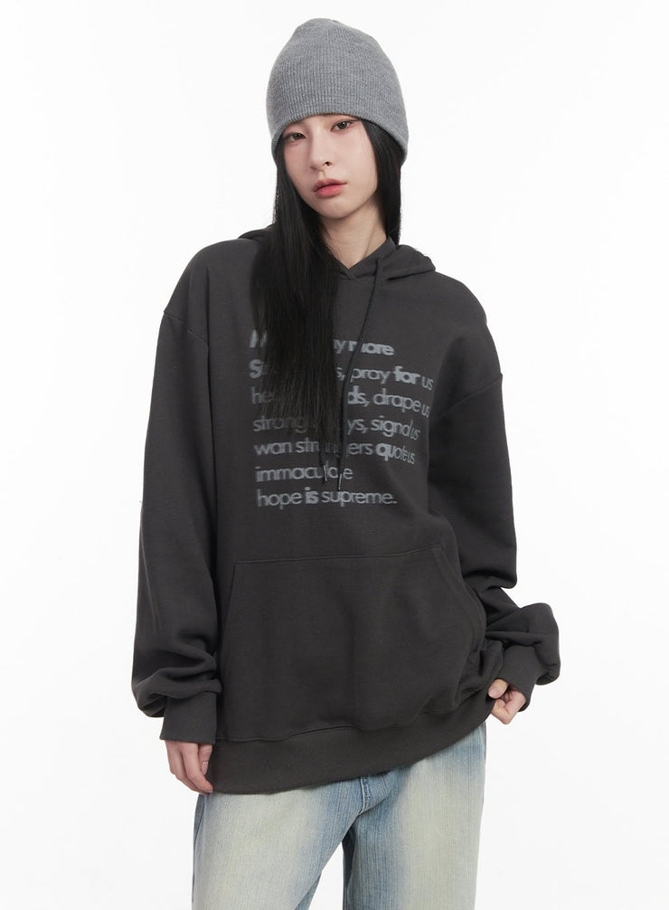 Graphic Oversized Hoodie CF514