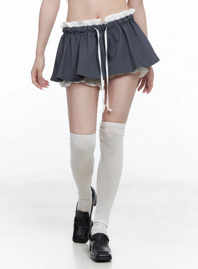 ruby-frill-mini-skort-cg529 / Dark gray