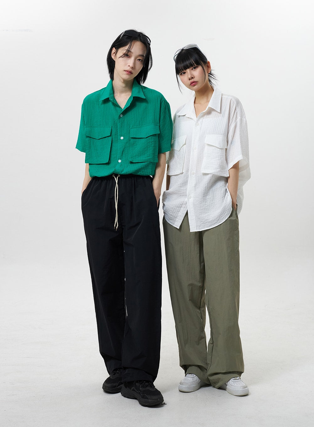 Nylon Track Pants Unisex CY318