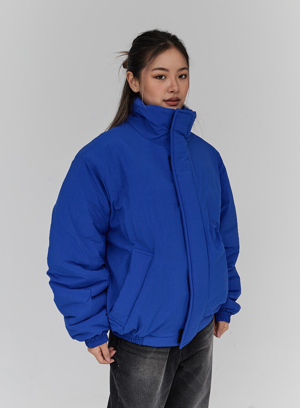 Unisex Oversized Puffer Jacket CN23 Korean Women's Fashion