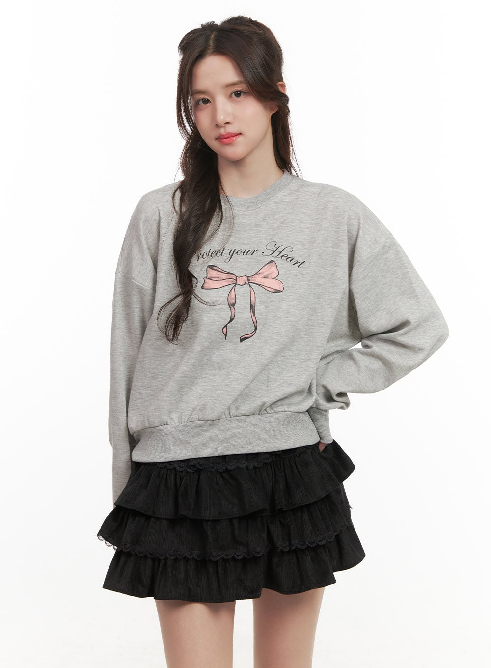 Casual Ribbon Sweatshirt CJ514