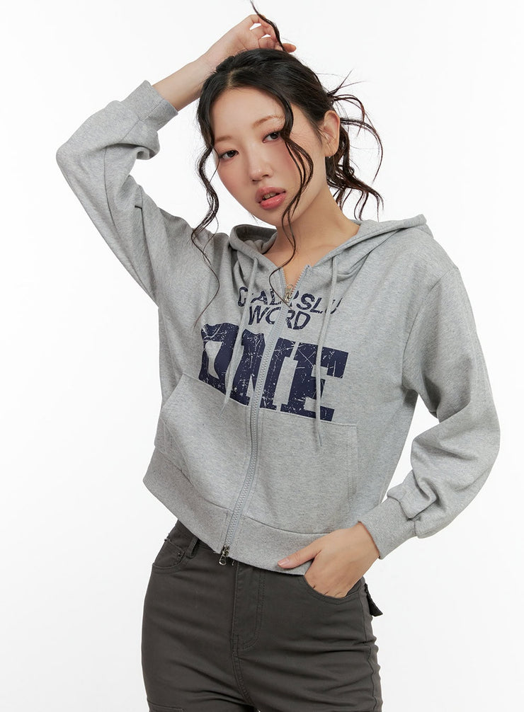 zipup-cotton-long-sleeve-hoodie-cn405 / Gray