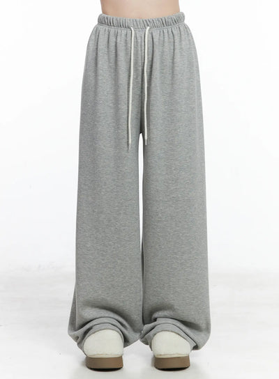 warm-fleece-wide-sweatpants-cn518 / Gray