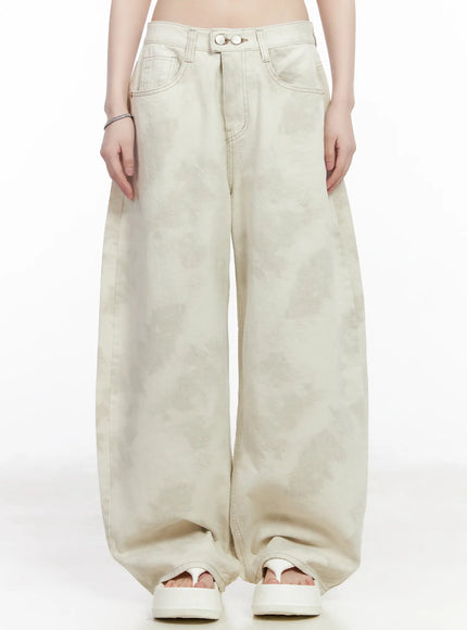 wide-leg-cotton-pants-cm526 / Light beige