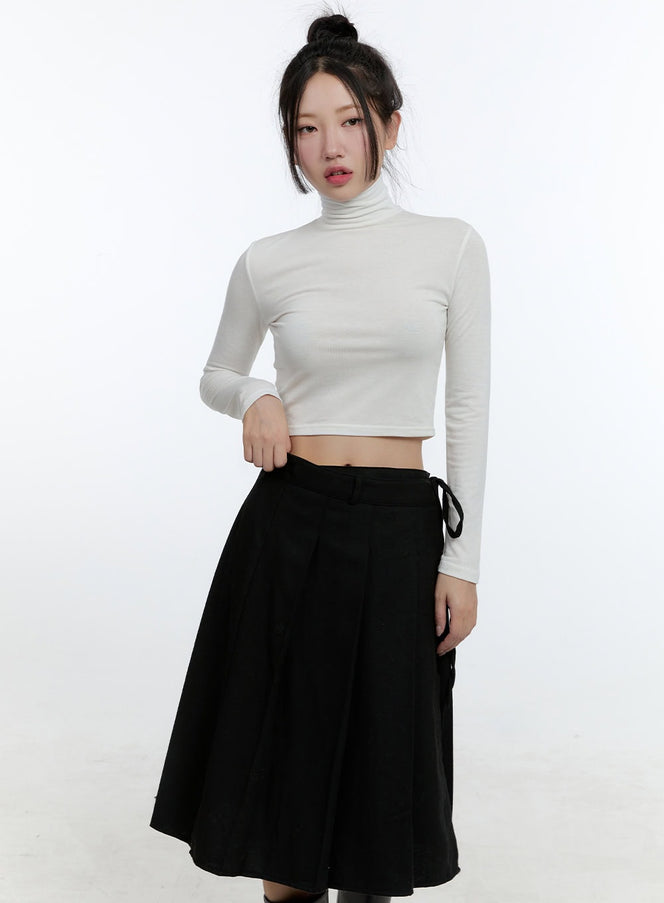 turtle-neck-slim-fit-crop-top-cd424 / Light beige