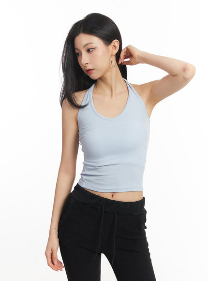 Essential Halter Crop Tank Top CA503