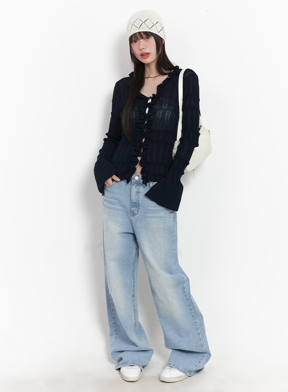 cierra-washed-wide-leg-jeans-cy520 / Light blue