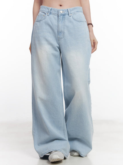 judie-washed-wide-leg-jeans-cy519 / Light blue