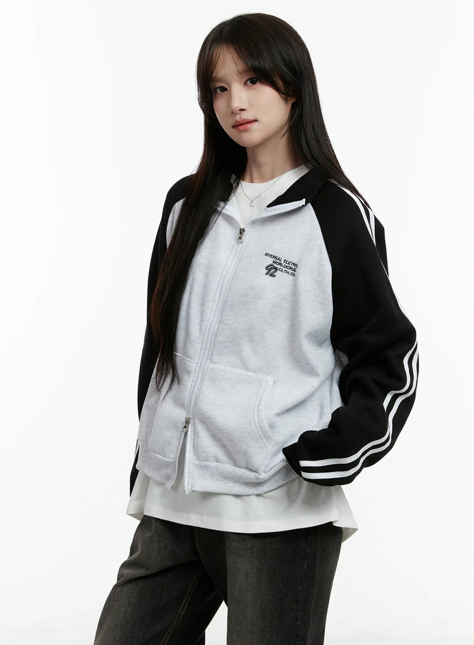 oversized-track-jacket-cd523 / Light gray