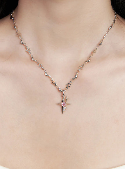 pink-star-pendant-necklace-cj523