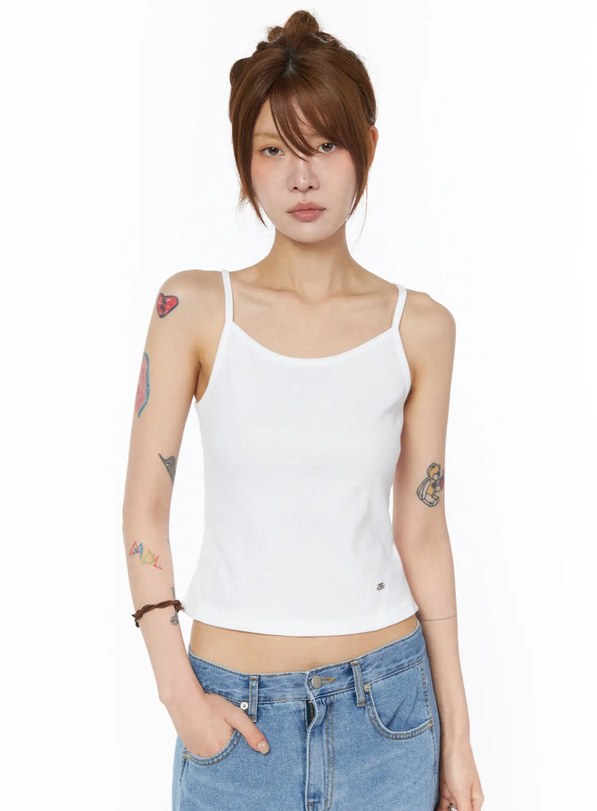 essential-ribbed-tank-top-cy528 / White