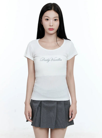 ribbed-vanilla-graphic-tee-cg511 / White