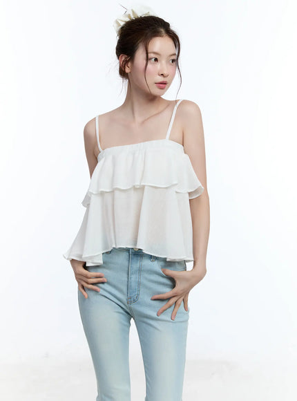 sheer-ruffle-cami-top-cu513 / White