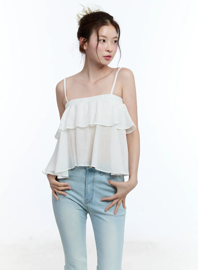 sheer-ruffle-cami-top-cu513 / White