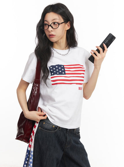 star-flag-graphic-top-ca503 / White