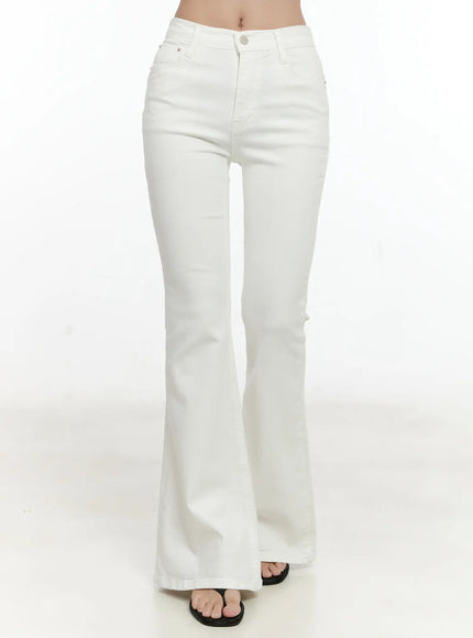 high-waist-flare-pants-cg501 / White