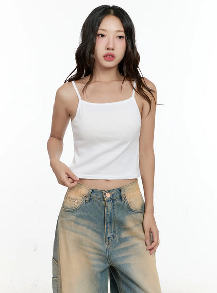 basic-cropped-tank-top-cg501 / White