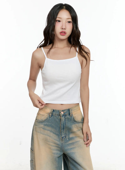basic-cropped-tank-top-cg501 / White