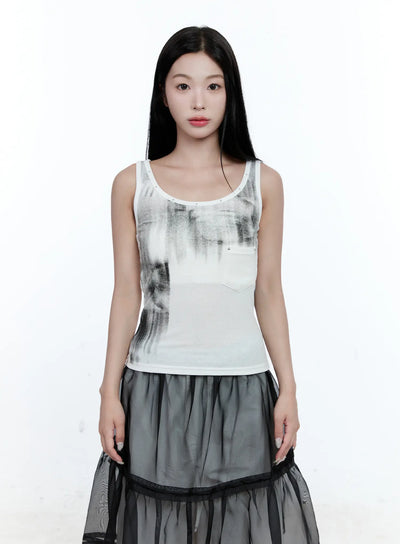 Gradient Ribbed Tank Top CG507