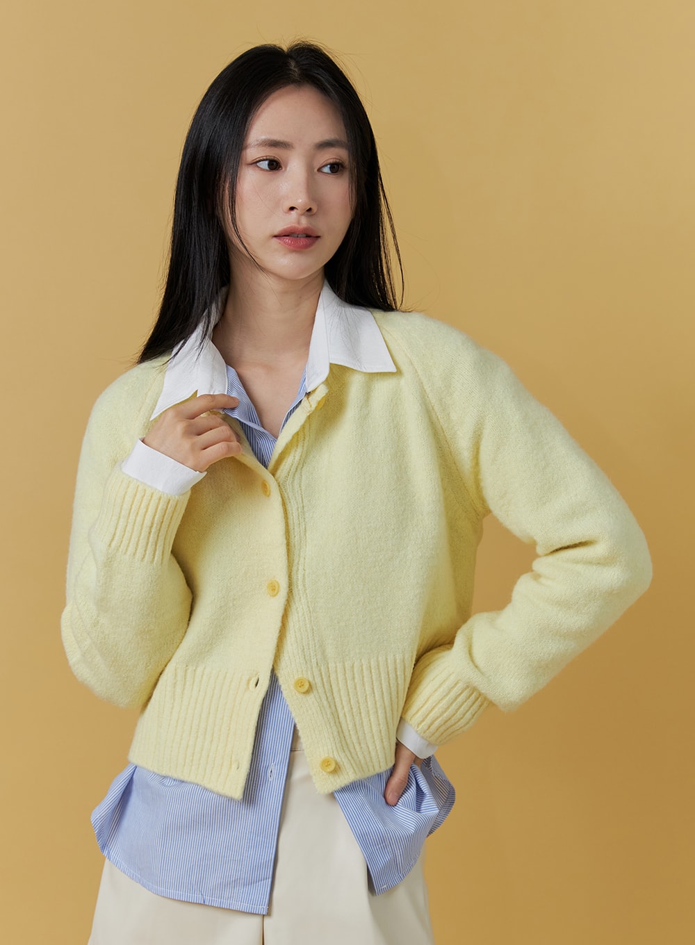 Soft clearance yellow cardigan