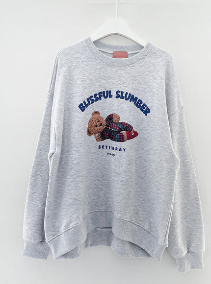 Sleeping Bear Print Sweatshirt