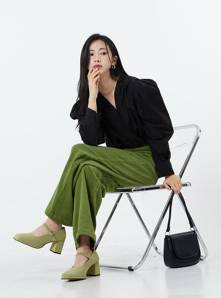 Mary Jane Square Toe Shoes OS22