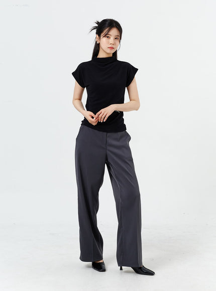 Wide Leg Tailored Pants OM320