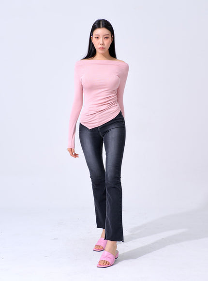 Skinny Ankle Bootcut Jeans IA324