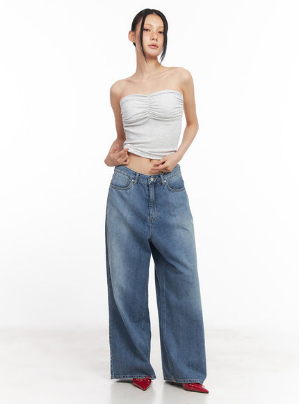 shirring-padded-tube-top-cy528