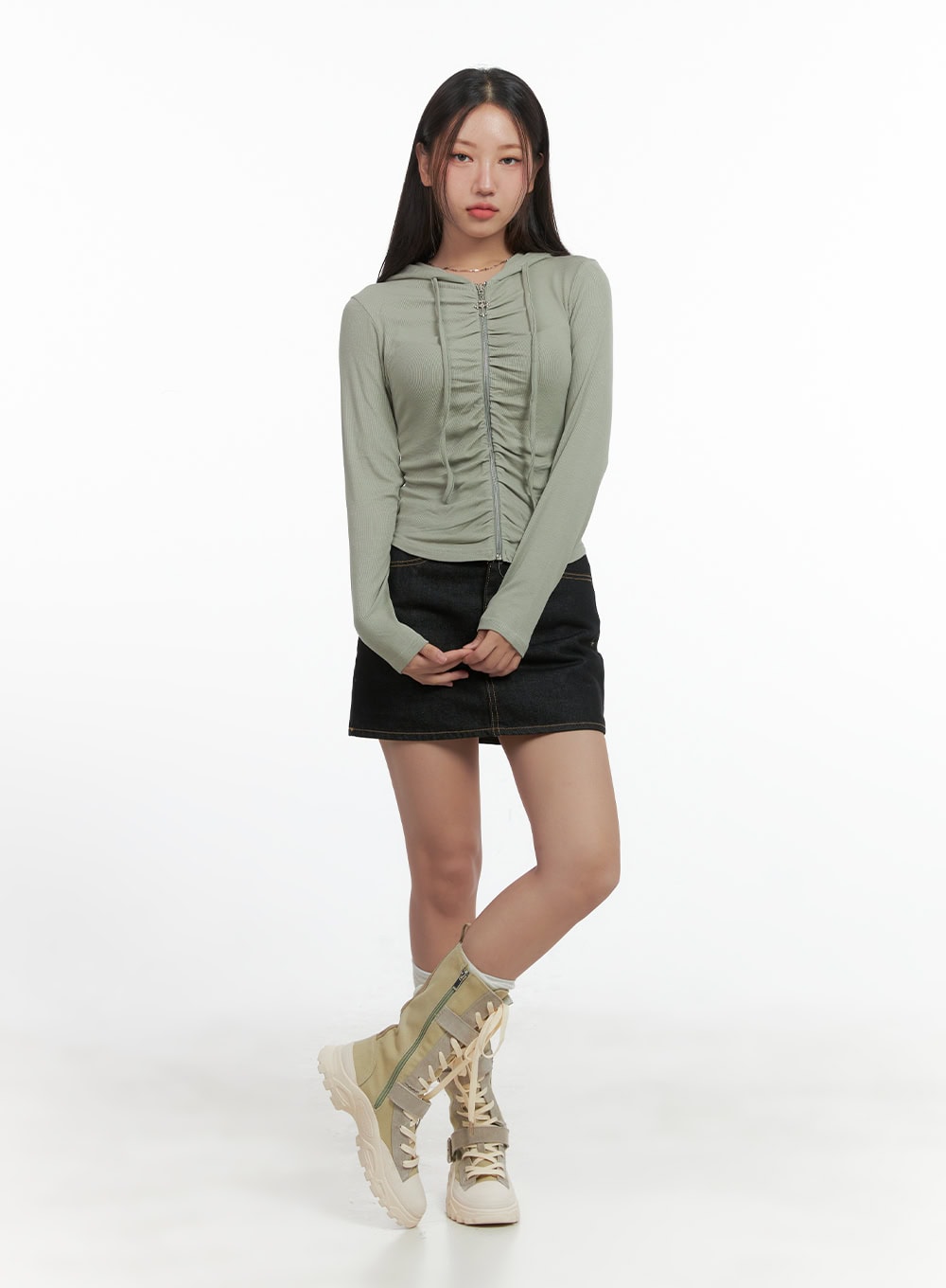 denim-stitch-mini-skirt-co402