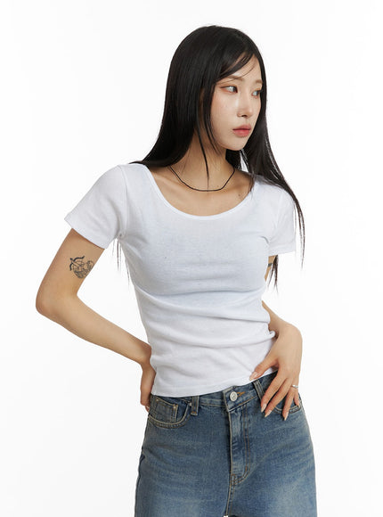 solid-round-neck-short-sleeve-tee-cf401